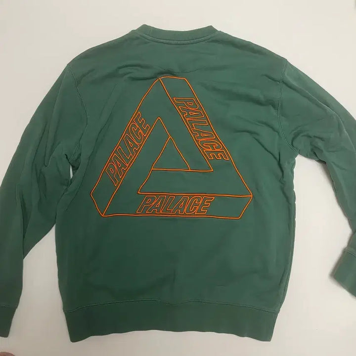 [BUNJANG] Palace Outliner Crewneck Green L / 팔라스 맨투맨 그린 L사이즈