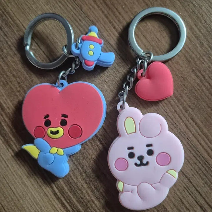 [BUNJANG] BT21 Tata &amp; Cookie Keychain Bundle / bt21 키링