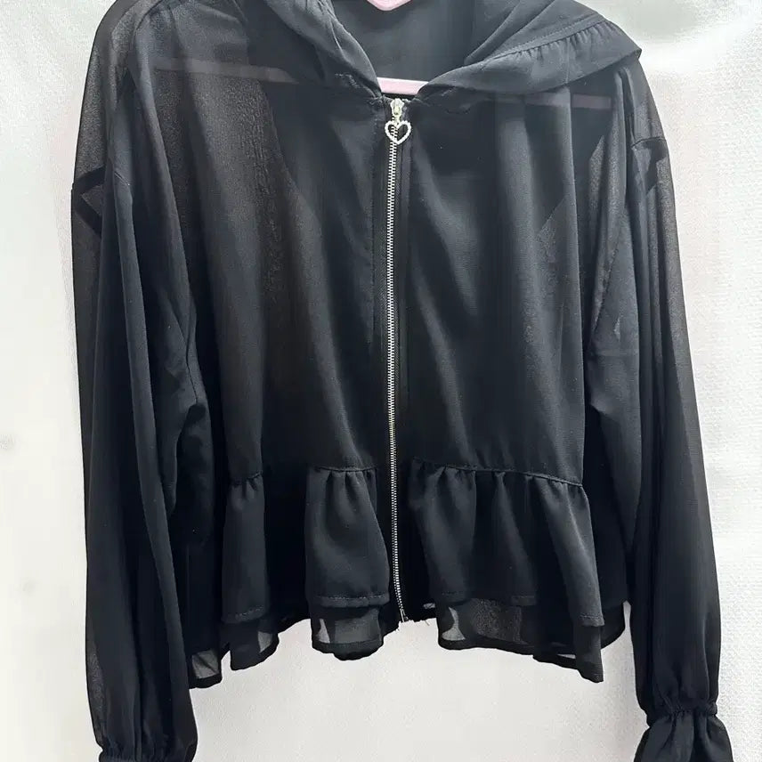 [BUNJANG] Abail Majority Sakimaru Collaboration Usamimi Summer Parka Black / 아베일 마죠리티 사키마루 콜라보 우사미미 여름 파카 블랙 양산형 지뢰계
