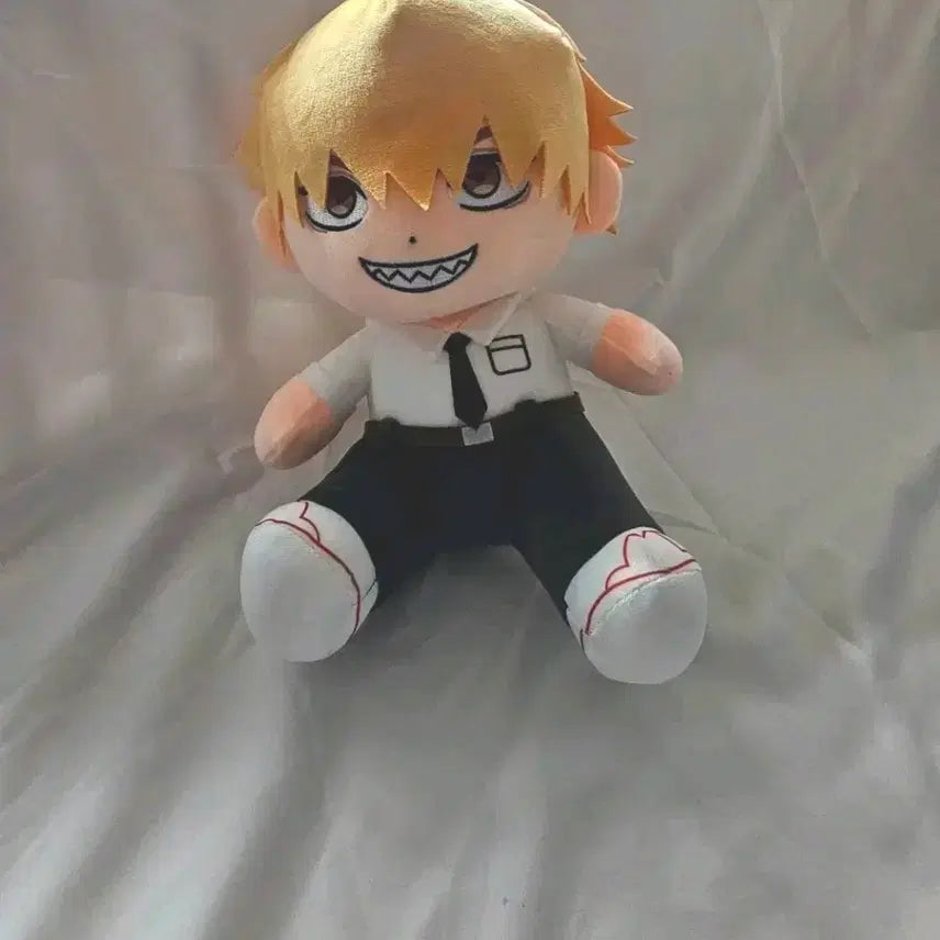 [BUNJANG] Chainsaw Man Denji &amp; Reze Plush Set / [택부착 신상품]체인소맨 덴지 레제 인형 2종 세트
