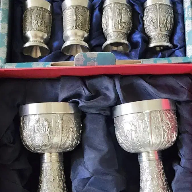 [BUNJANG] Tin Cup Set (6 pcs) - Unused Bundle / 주석2박스 미사용 일괄