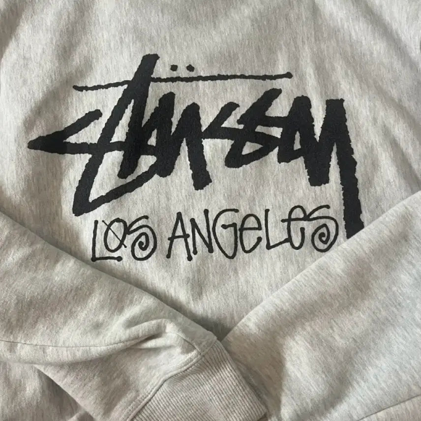 [BUNJANG] Stussy LA Sweatshirt Gray / 스투시 LA 맨투맨 그레이