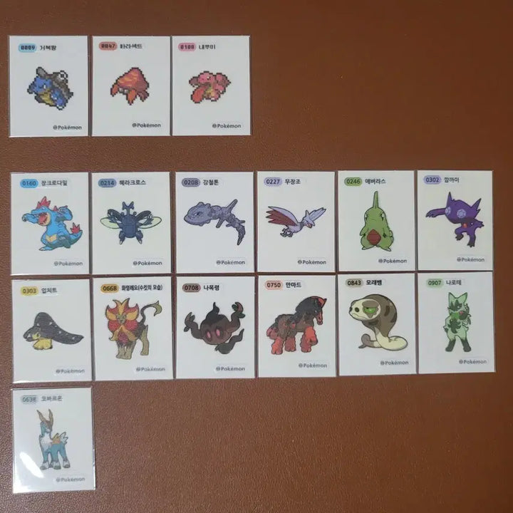 [BUNJANG] Pokemon Stickers (Pixel, Season 3, 4, 5) Individual Sale / 포켓몬 띠부씰 (픽셀, 시즌3,4,5..) 개별판매