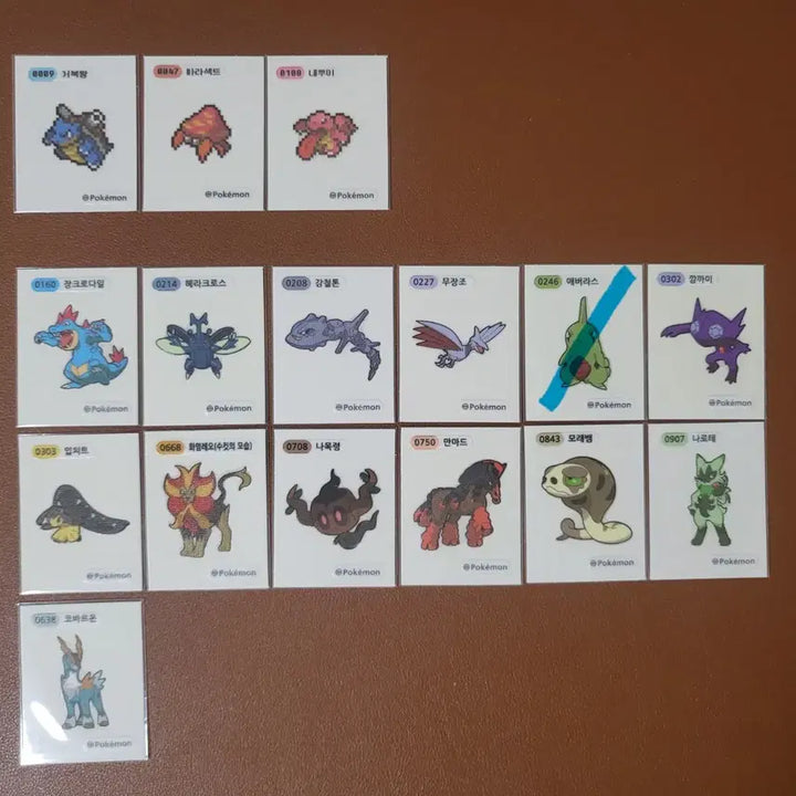 [BUNJANG] Pokemon Stickers (Pixel, Season 3, 4, 5) Individual Sale / 포켓몬 띠부씰 (픽셀, 시즌3,4,5..) 개별판매