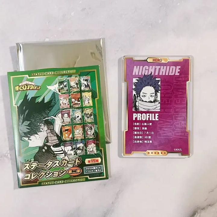 [BUNJANG] My Hero Academia Shinsou Hitoshi Jump Shop Status Card Collection Vol. 2 / 히로아카 신소 히토시 점프샵 스테이터스 카드 2탄