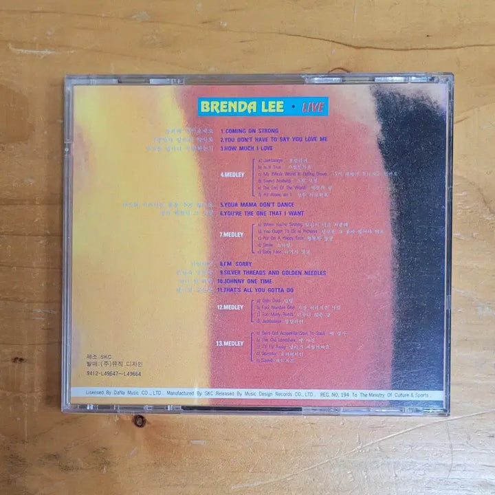 [BUNJANG] Brenda Lee CD / 브렌다 리 시디