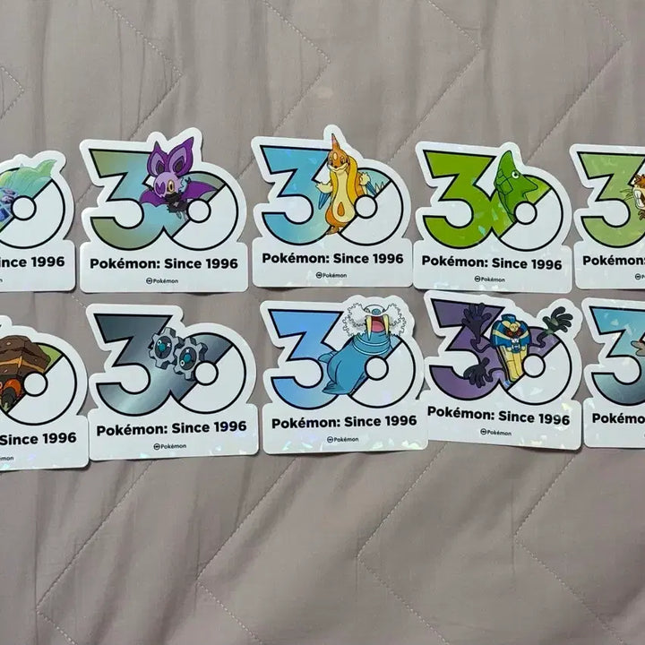 [BUNJANG] Pokemon 30th Anniversary Logo Sticker / 포켓몬 30주년 로고 스티커