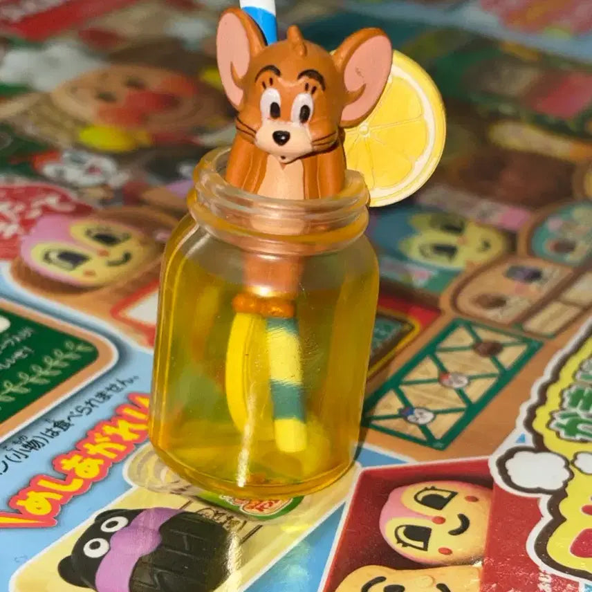 [BUNJANG] Tom and Jerry Yummy Food Gacha Drink Bottle Figure Lemonade Jerry / 톰과제리 야미푸드 가챠 음료수병 피규어 레모네이드 제리