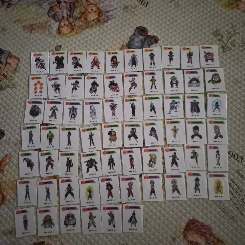 [BUNJANG] Dragon Ball Ttibu Seal Bundle Set (66 pcs) / 드래곤볼빵에 나온드래곤볼띠부씰 66장 일괄 판매합니다