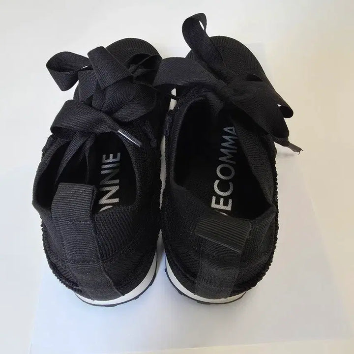 [BUNJANG] SUECOMMA BONNIE Ruffle Knit Sneakers / 슈콤마보니 러플 니트 스니커즈 235