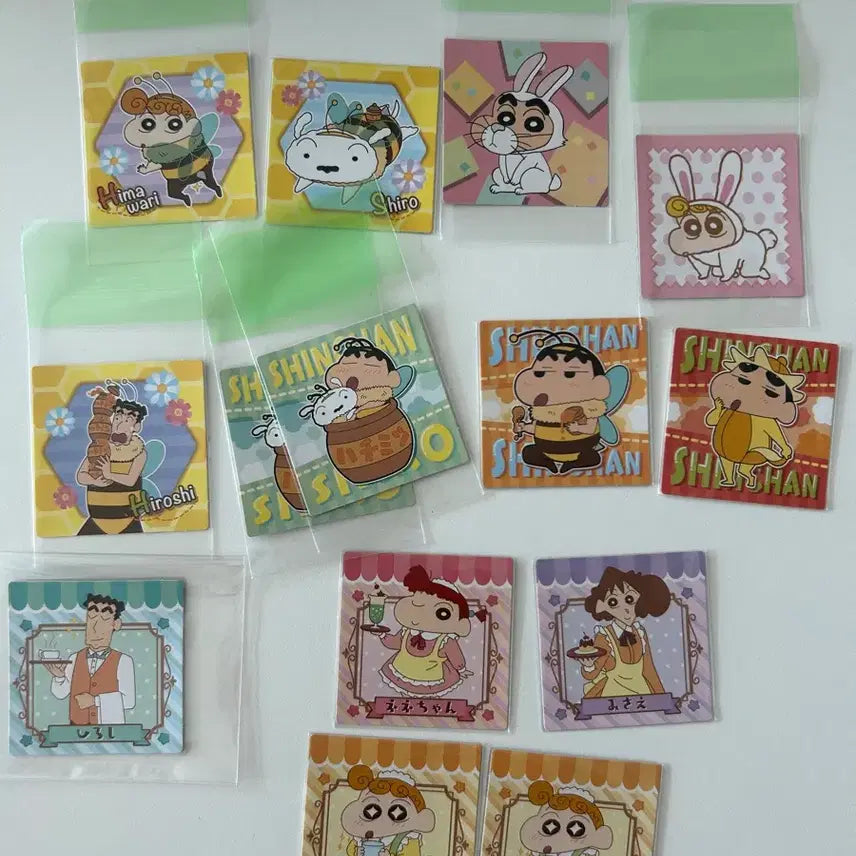 [BUNJANG] Crayon Shin-chan Choco-bi Sticker Set / 짱구 초코비 일판 초코비 띠부씰 스티커