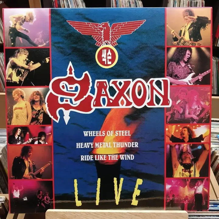 [BUNJANG] Saxon Wheels of Steel Live Album LP / 민트 소장가치 색슨 라이브 앨범 Wheels of Steel LP