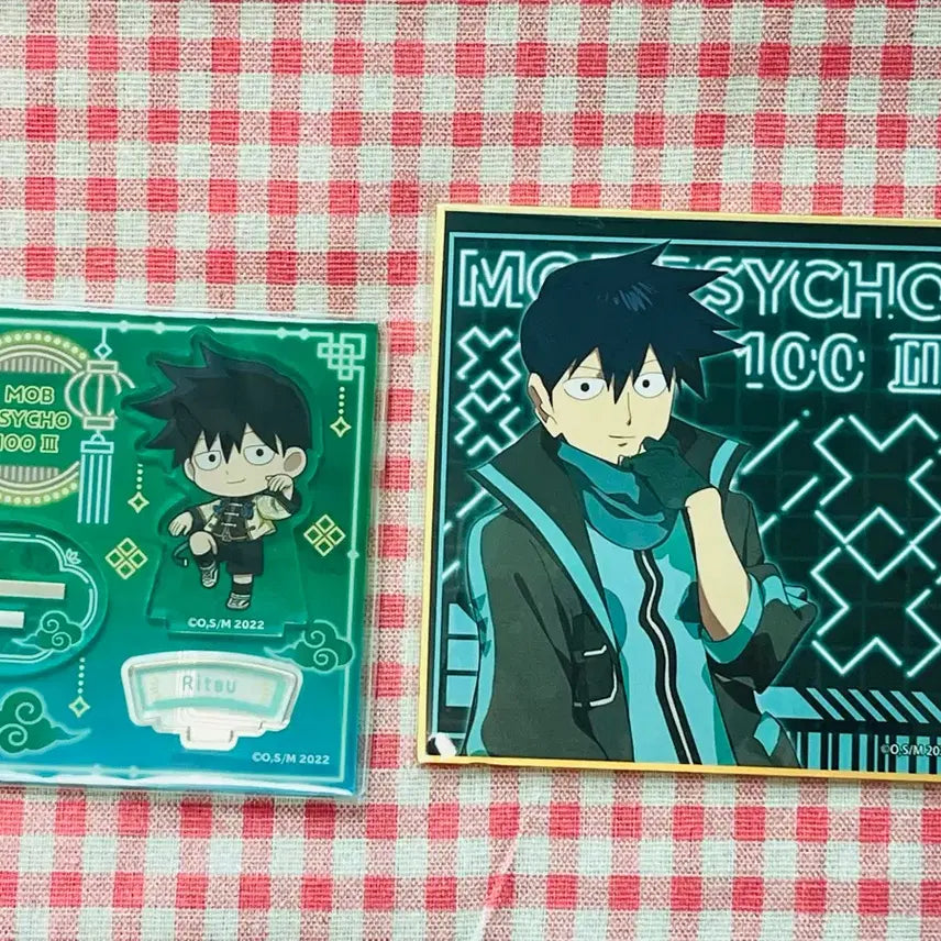 [BUNJANG] Mob Psycho 100 Ritsu Cyberpunk China Style Mini Acrylic Standee Bundle Set (Sealed) / 몹싸 리츠 사펑 색지+차이나 미니아크릴 미개봉 일괄