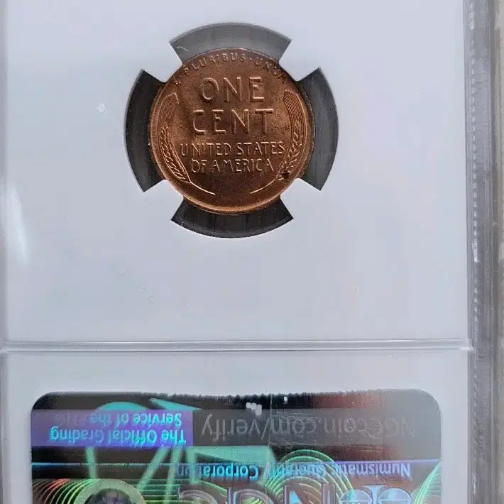 [BUNJANG] 1945 Lincoln Cent NGC MS64 RD Coin / 1945 1센트 동전 NGC MS64 RD
