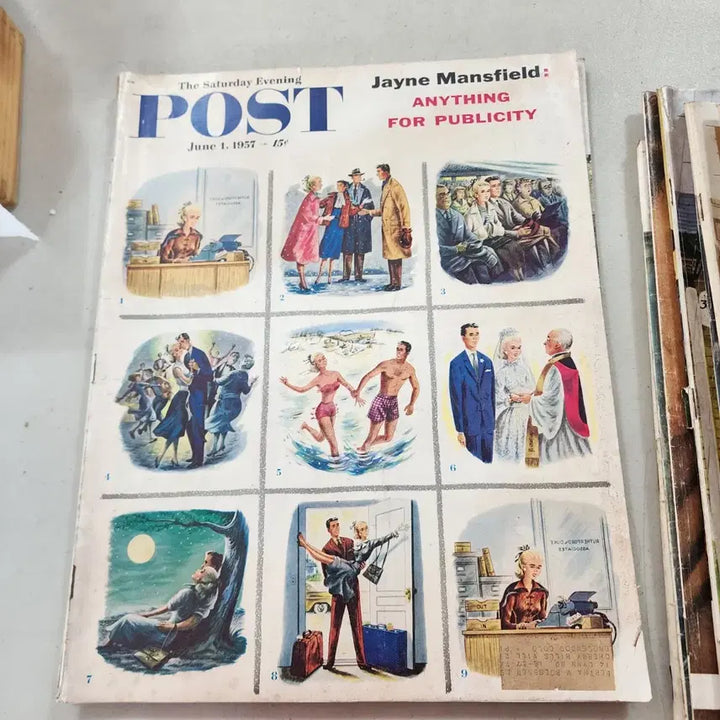 [BUNJANG] 1950s-1960s USA POST Magazine Bundle / 4권에3만1950년60년대 USA POST잡지크기34.5cmX27.5c