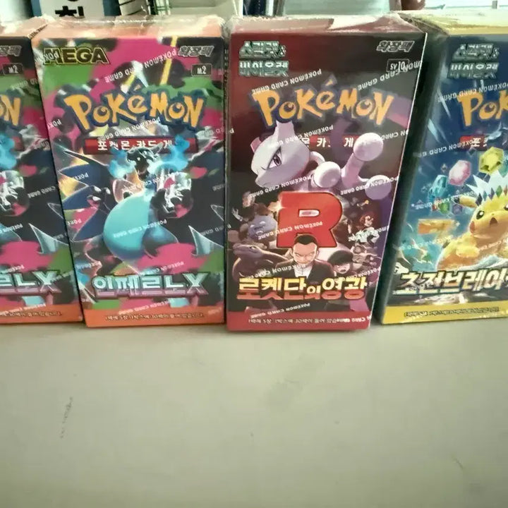[BUNJANG] Pokemon TCG Booster Box Set (4 Types) / 포켓몬카드 부스터박스 4종
