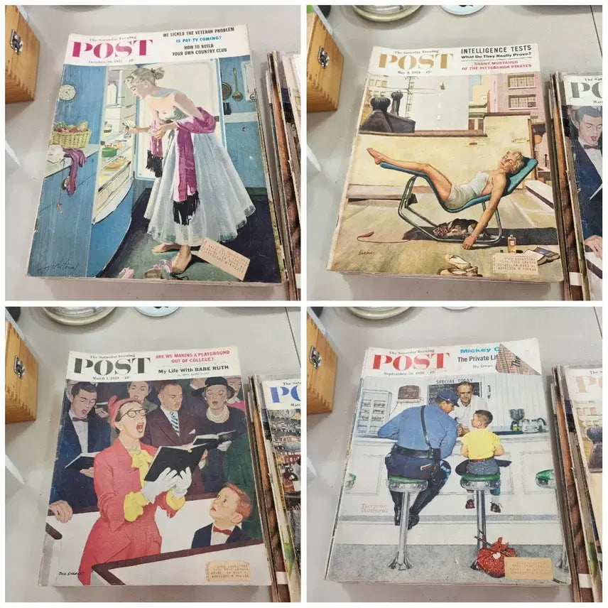 [BUNJANG] USA POST Magazine Set (1950s-1960s) / 4권에3만1950년60년대 USA POST잡지크기34.5cmX27.5c