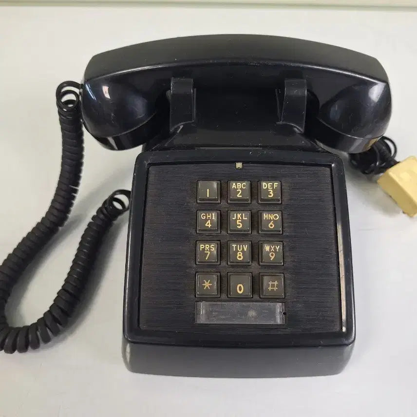 [BUNJANG] ITT2500 Pushbutton Black Rotary Phone / 근대사 수집 자료 옛날 민속품 빈티지 ITT2500 푸시버튼 검은색 전화