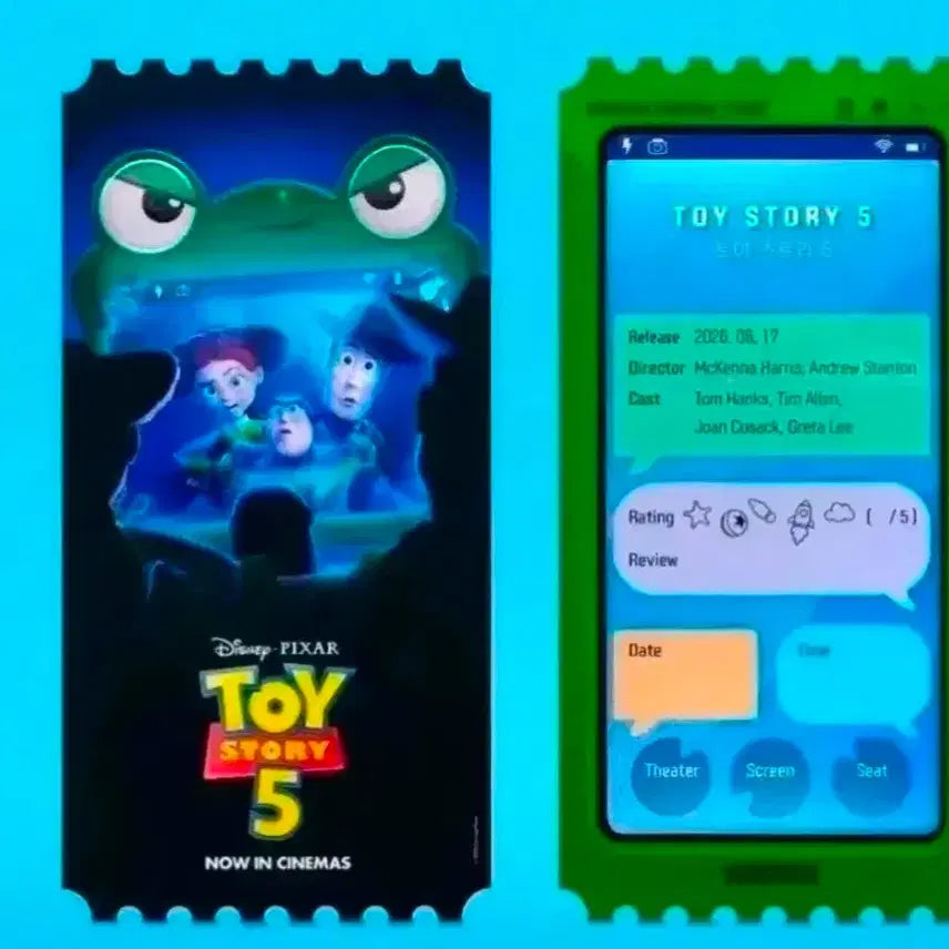 [BUNJANG] Toy Story 5 Original Ticket OT / 토이 스토리 5 오리지널 티켓 OT