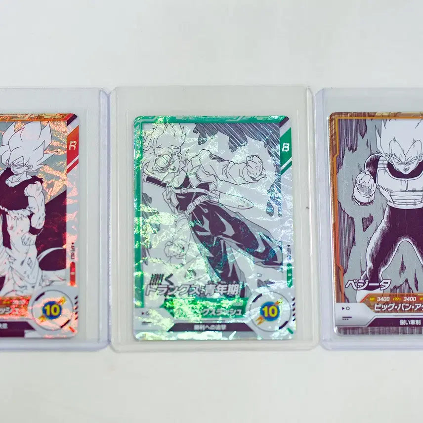 [BUNJANG] Dragon Ball 40th Anniversary Bandai Genuine Japanese Edition Son Goku / Vegeta Rare Cards (Set of 2) / 드래곤볼 40주년 반다이정품 일본판 손오공/트랭크스/베지터 레어카드 3종