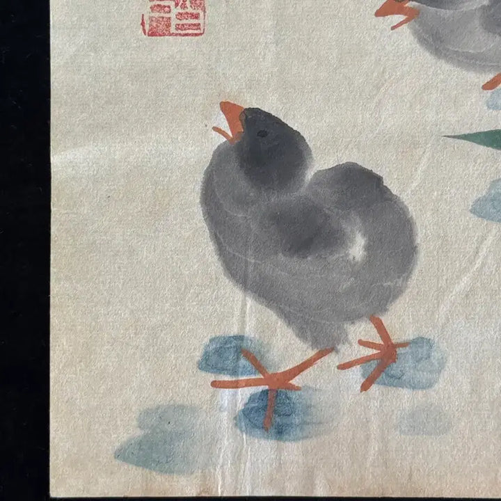 [BUNJANG] Qi Baishi Bird and Flower Painting, Antique Chinese Ink Wash Painting / 제백석 치바이스 화조도 육필 그림 (3) 고화 골동품 수집품