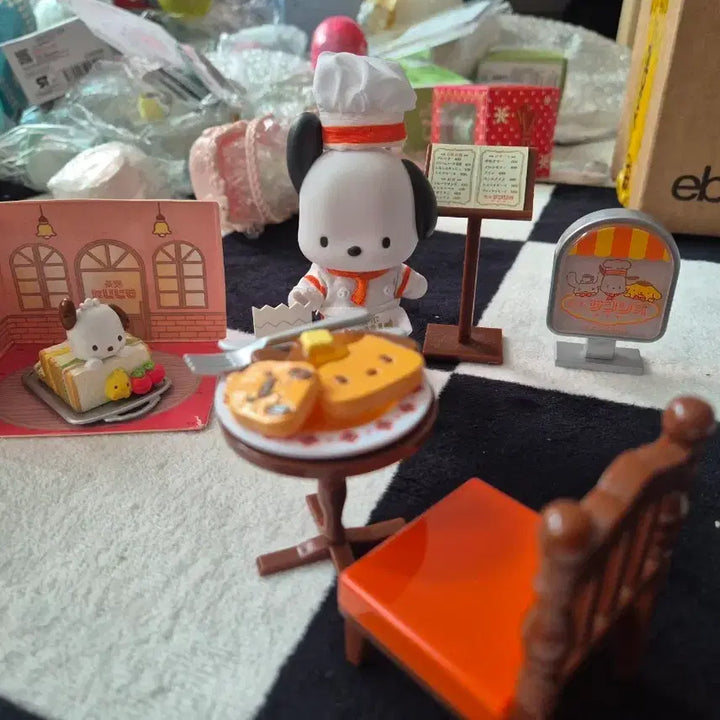 [BUNJANG] Sanrio Kissaten Series Pochacco Figure Set / 산리오 킷사 시리즈 포차코 피규어 셋트