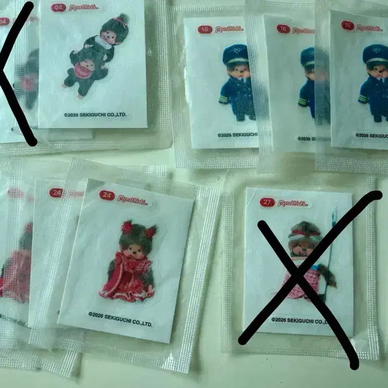 [BUNJANG] Monchhichi Jelly Sticker Collection / 몬치치 젤리 띠부씰 판매