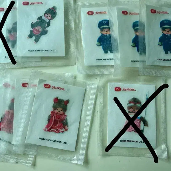 [BUNJANG] Monchhichi Jelly Sticker Collection / 몬치치 젤리 띠부씰 판매