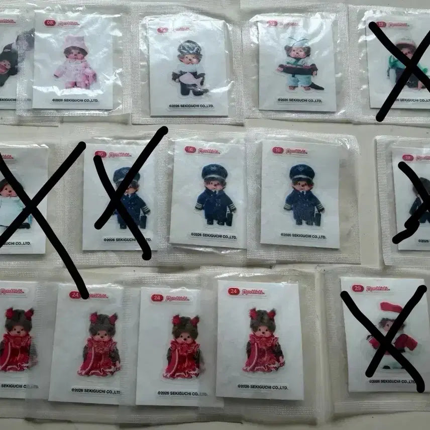[BUNJANG] Monchhichi Jelly Sticker Collection / 몬치치 젤리 띠부씰 판매