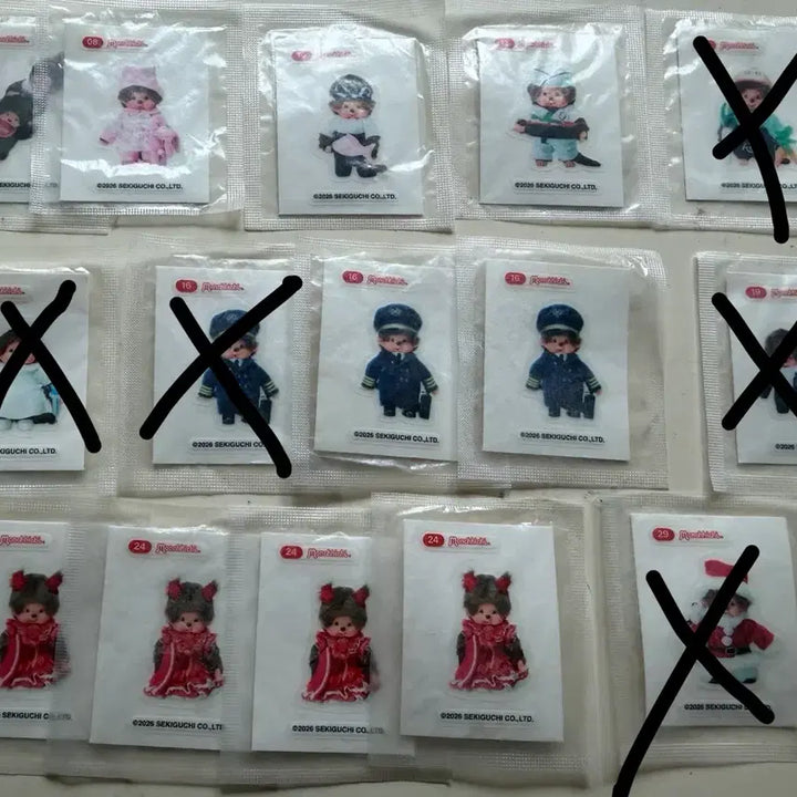 [BUNJANG] Monchhichi Jelly Sticker Collection / 몬치치 젤리 띠부씰 판매