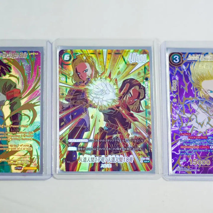 [BUNJANG] Dragon Ball Bandai Authentic Japanese/English Android 17 &amp; 18 Trading Cards / 드래곤볼 반다이정품 일본/영문판 안드로이드17,18남매 3매 판매합니다.