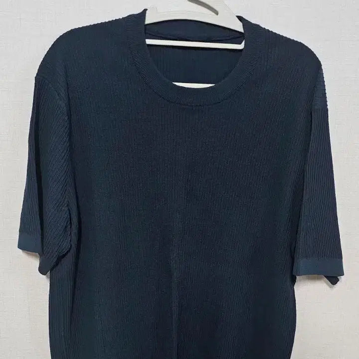 [BUNJANG] JILLSTUART NEW YORK Cool Touch Vertical Ribbed Short Sleeve Knit XL / 질스튜어트 뉴욕 쿨터치 세로조직 반팔니트 XL