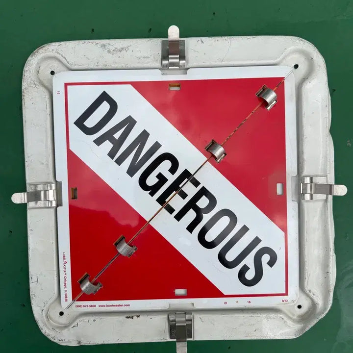 [BUNJANG] US Military Hazardous Material Sign - Safety Labeled / [마지막 재고 할인] 미군용 유해물질 전문 표지판