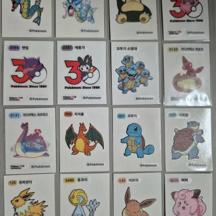 [BUNJANG] Pokemon Stick Seal Bundle Set / 포켓몬 띠부실 일괄