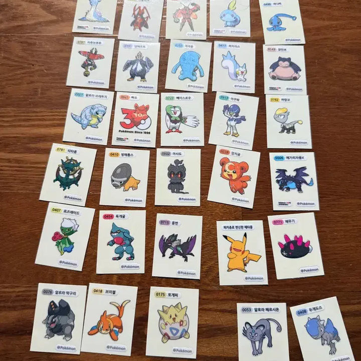 [BUNJANG] Pokemon Stickers (82 pcs) / 포켓몬스티커 87장 팔아요