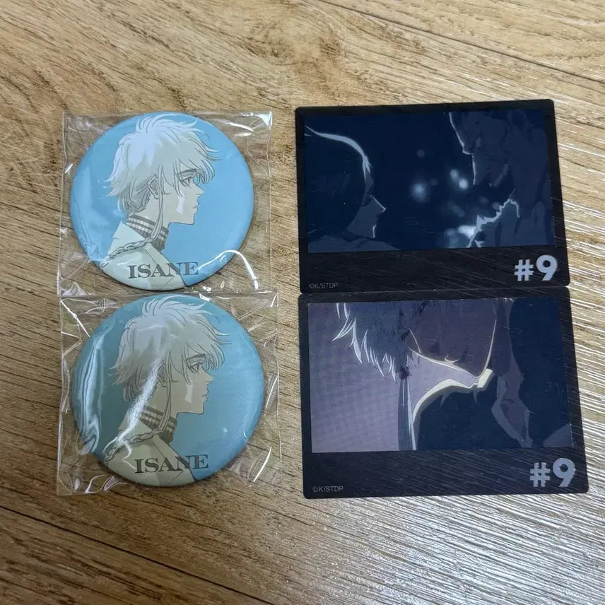 [BUNJANG] Bleach Isane Kote 2x Can Badges + 2x Photocards Bundle Set / (일괄) 블리치 이사네 캔뱃지 2개 + 포토카드 2장
