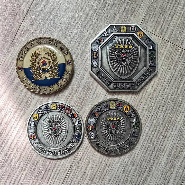 [BUNJANG] Republic of Korea Army Sergeant Major Commemorative Medals (Bundle of 4) / 대한민국 육군 국군주임원사 기념 메달