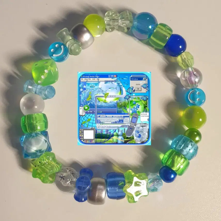 [BUNJANG] Frutiger Aero Concept Beaded Bracelet / frutiger aero 프루티거 에어로 비즈팔찌 칸디