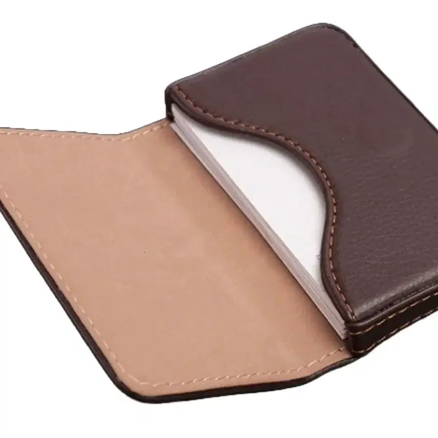 [BUNJANG] Basic PU Leather Magnetic Business Card Holder - Black / 새제품 베이직 PU레더 마그네틱 명함케이스, 블랙