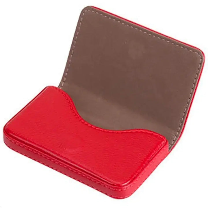 [BUNJANG] Basic PU Leather Magnetic Business Card Holder, Red / 새제품 베이직 PU레더 마그네틱 명함케이스, 레드