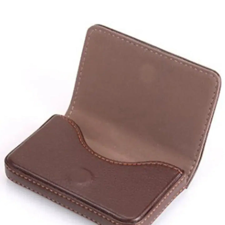 [BUNJANG] Basic PU Leather Magnetic Business Card Holder / 새제품 베이직 PU레더 마그네틱 명함케이스, 컬러 5가지색상 브라운