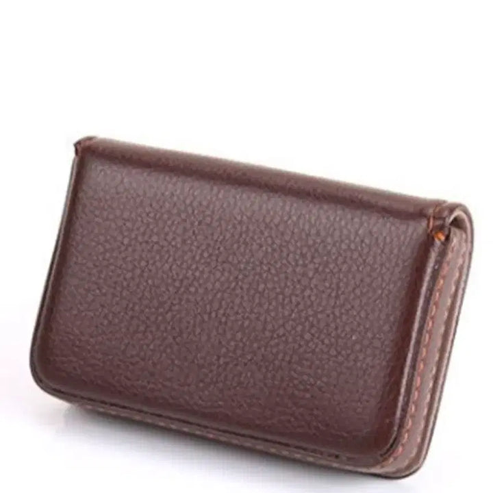 [BUNJANG] PU Leather Magnetic Business Card Holder - Hot Pink / 새제품 베이직 PU레더 마그네틱 명함케이스, 컬러 핫핑크