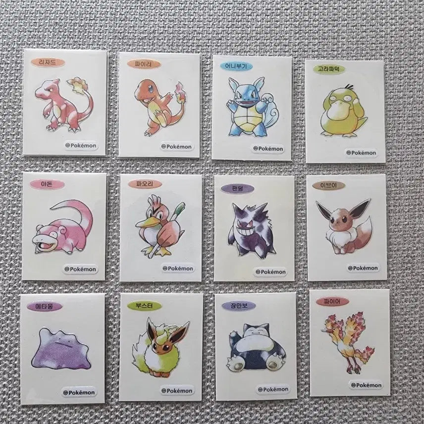 [BUNJANG] Pokemon 30th Anniversary Artwork Stickers Bundle Set / 포켓몬띠부씰30 주년아트워크 일괄판매합니다