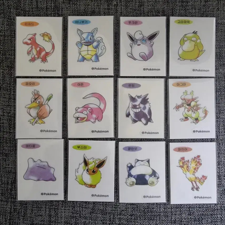 [BUNJANG] Pokemon 30th Anniversary Artwork Stickers Bundle Set / 포켓몬띠부씰30 주년아트워크 일괄판매합니다