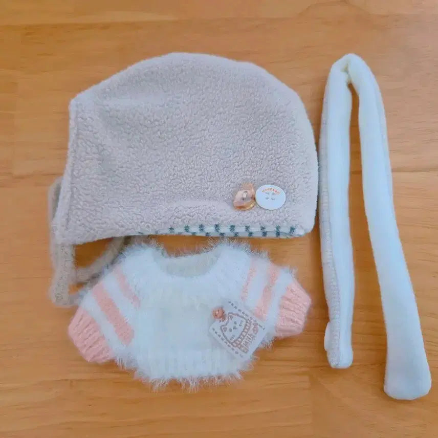 [BUNJANG] 10cm Cotton Doll Winter Wardrobe - Milk Carrot / 10cm 솜인형옷 밀크캐럿 겨울옷장