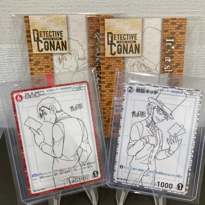 [BUNJANG] Detective Conan TCG Kaito Kid / Shuichi Akai Promo PR Card / 명탐정 코난 tcg 괴도키드 / 아카이 슈이치 프로모 PR카드