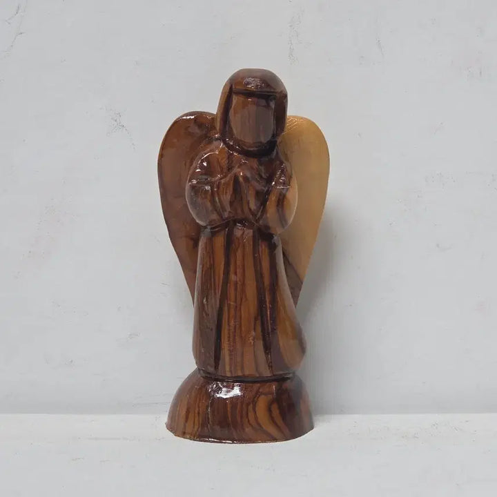 [BUNJANG] Bethlehem Olive Wood Angel Catholic Cross / 베들레헴 올리브나무 천사 성물 가톨릭 십자가