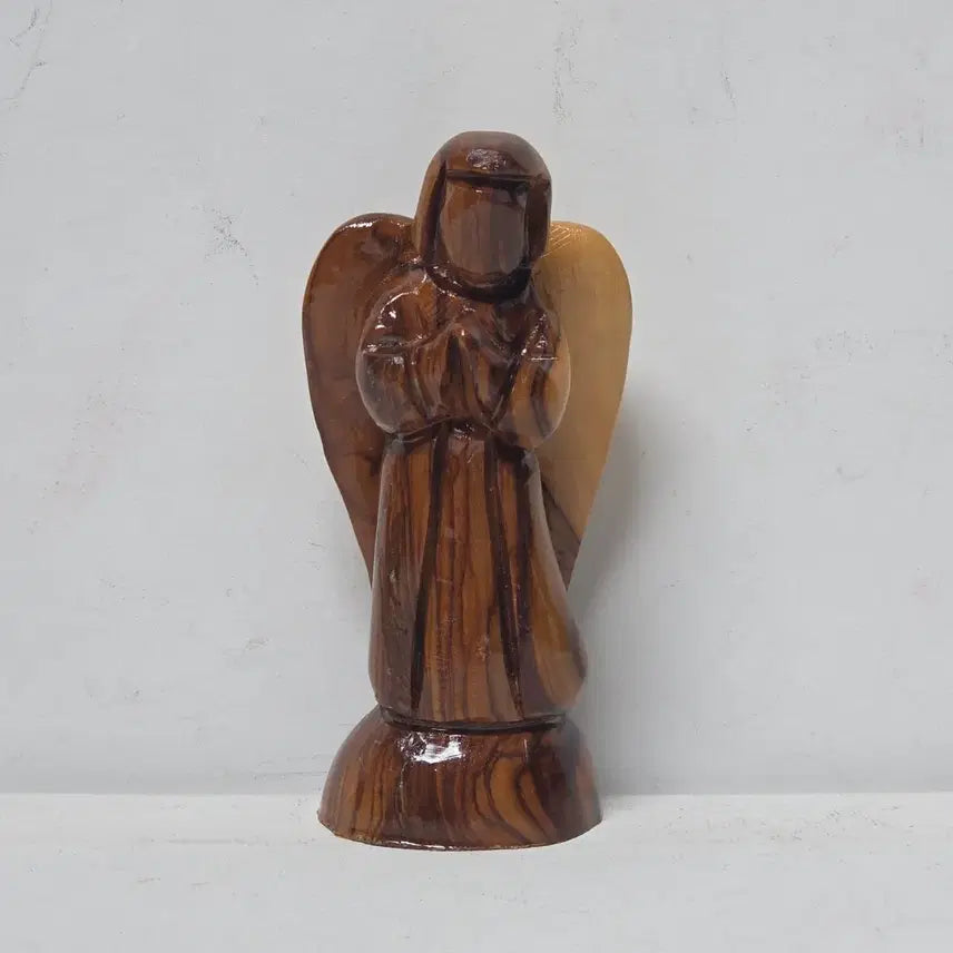 [BUNJANG] Bethlehem Olive Wood Angel Catholic Cross / 베들레헴 올리브나무 천사 성물 가톨릭 십자가