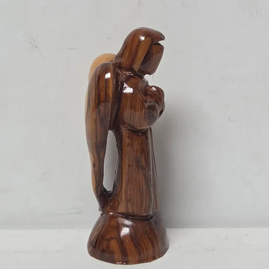 [BUNJANG] Bethlehem Olive Wood Angel Catholic Cross / 베들레헴 올리브나무 천사 성물 가톨릭 십자가