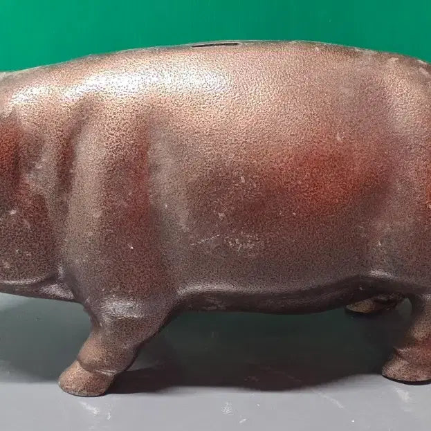 [BUNJANG] Brass Piggy Bank / 황동 복돼지 저금통 높이 약25,53,19
